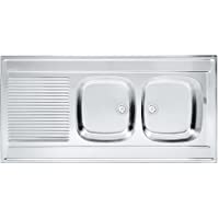 Franke 103.0360.892 lino fregadero de cocina con doble de acero inoxidable Bowl de Franke Daria DSL- Gris